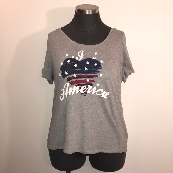 Lane Bryant Tops - Lane Bryant 18/20 “I ❤️ America Graphic” Tee Lane Bryant Tops - Lane Bryant 18/20 “I ❤️ America Graphic” Tee